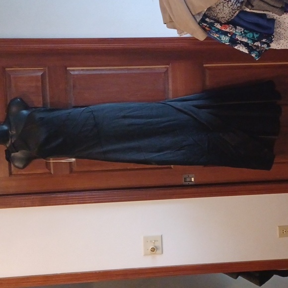 Karen Millen Black Satin, one shoulder Maxi Mermaid Gown - 10, Prom, Wedding - Picture 1 of 12